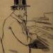 Portrait of Erik Satie Playing the Harmonium